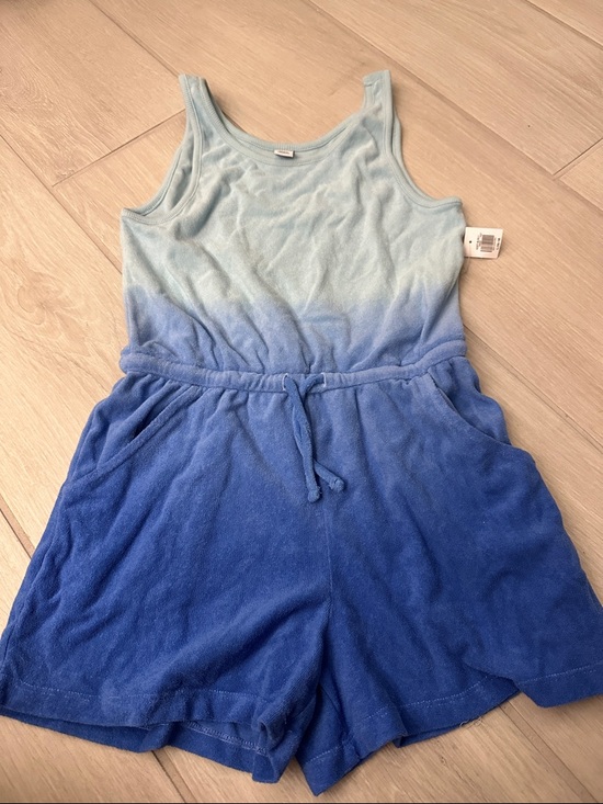 Old Navy Other - Old Navy Blue Ombré Terry Romper. NWT, Size L (10-12)